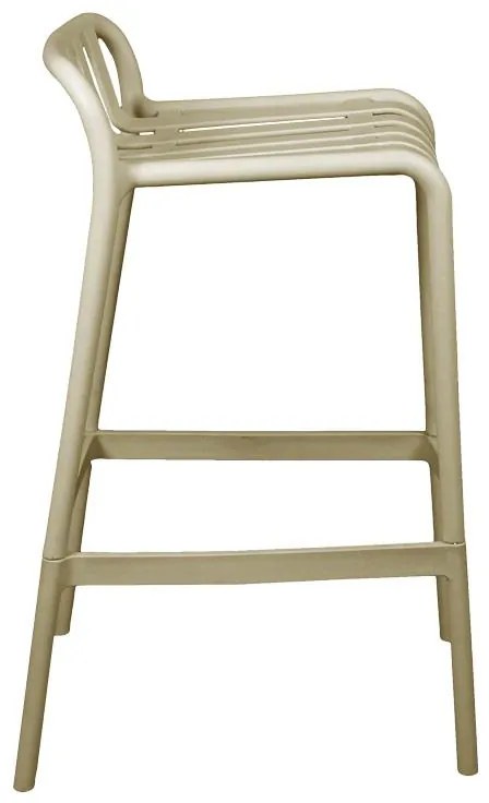 Σκαμπό μπαρ Zoi pp σε απόχρωση cappucino 36x56x87 εκ. 36x56x87 εκ.