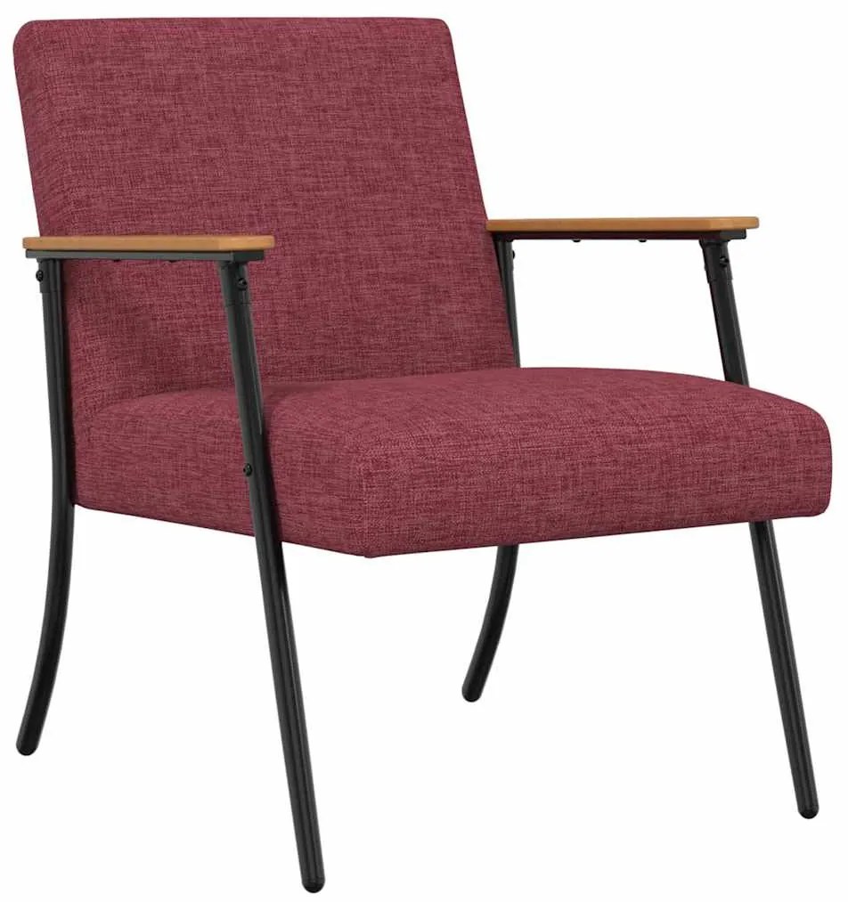 vidaXL Πολυθρόνα Κόκκινο 59 x 75 x 78 εκ ύφασμα