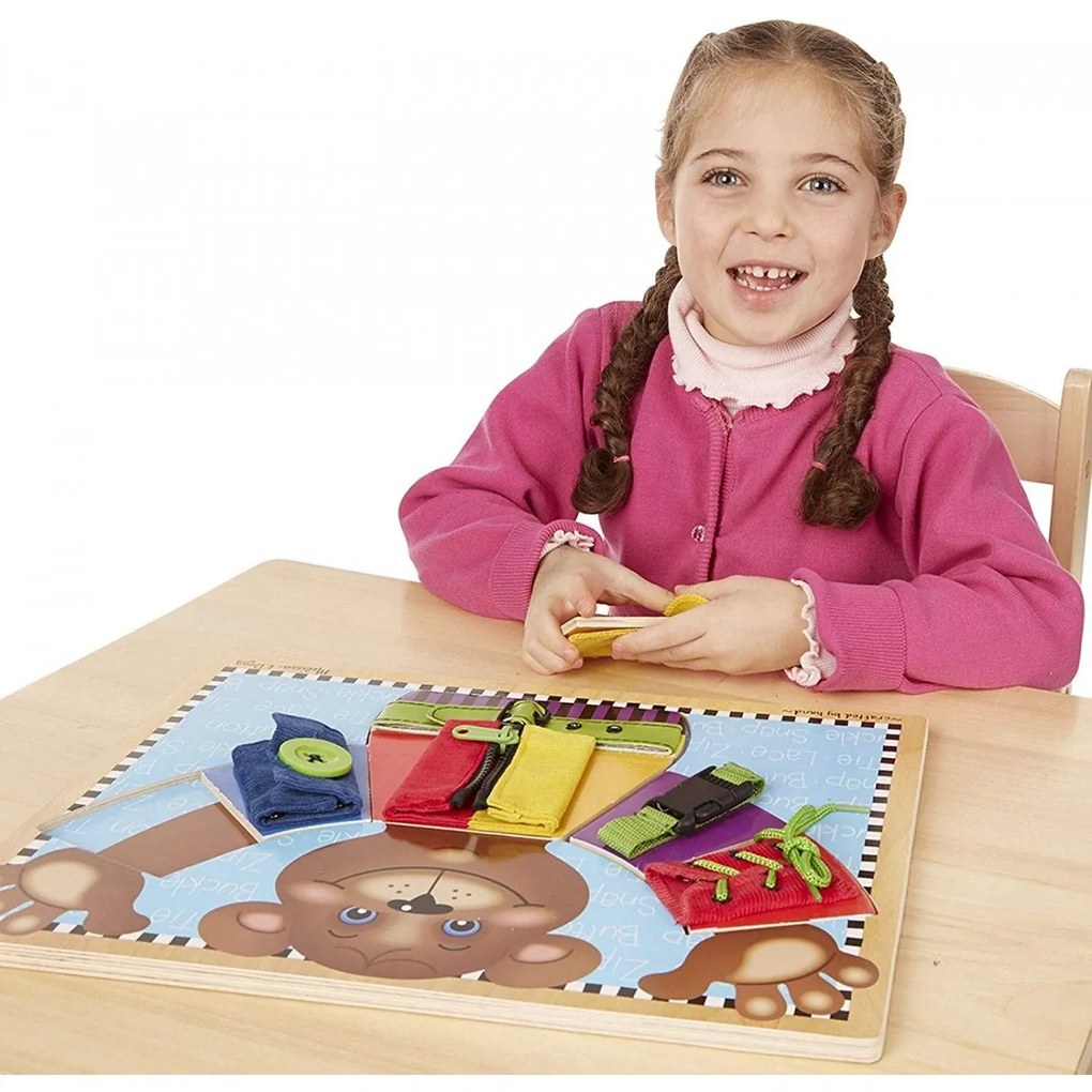 Παζλ ενσφηνωμα ντύσε τον αρκούδο 3784 Melissa + Doug