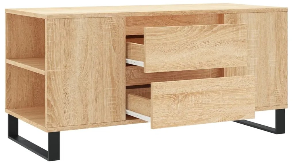 vidaXL Τραπεζάκι Σαλονιού Sonoma Δρυς 102x44,5x50 εκ. Επεξεργ. Ξύλο