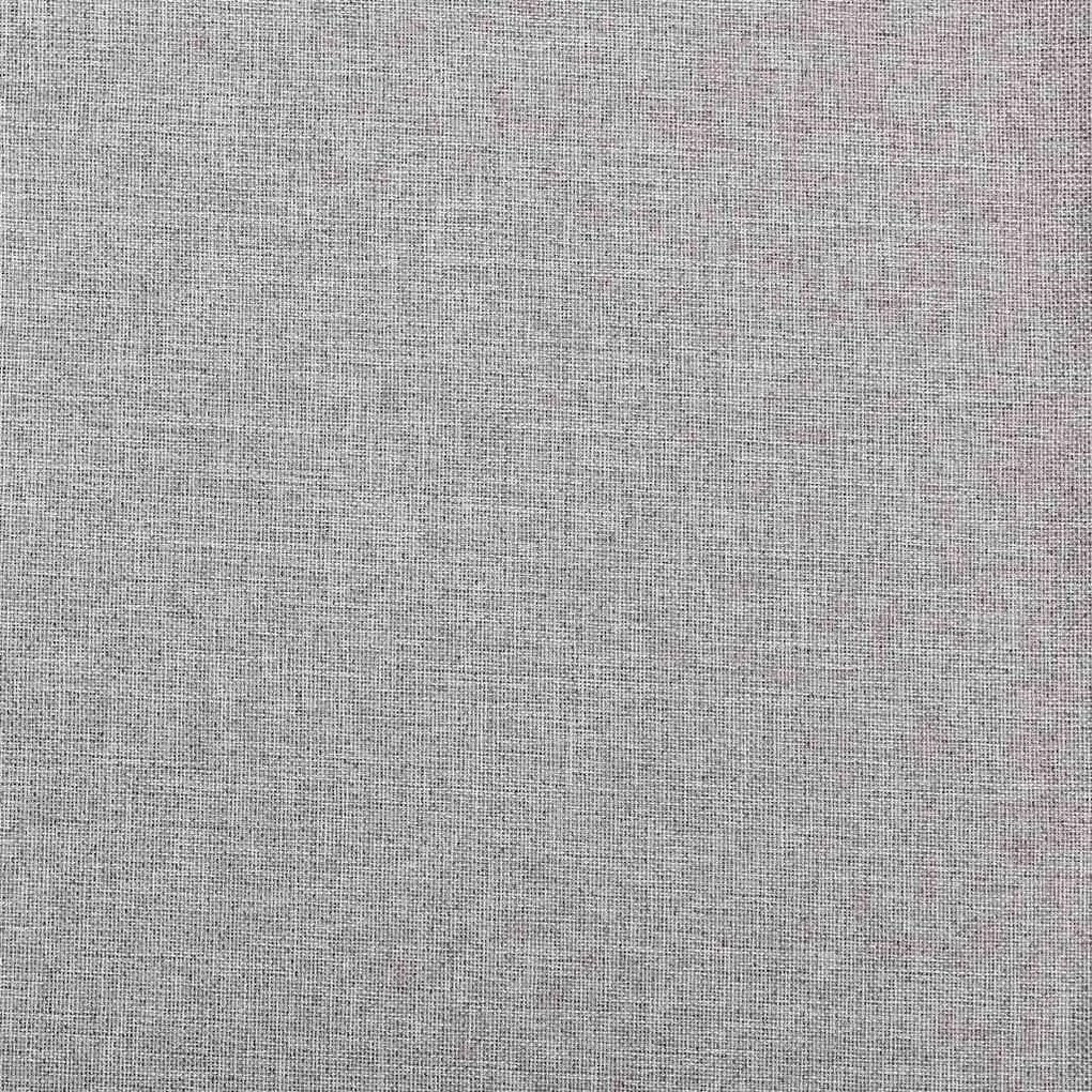 vidaXL Κουρτίνες Συσκότ. με Γάντζους/&#039;Οψη Λινού 2 τεμ Γκρι 140x225 εκ.