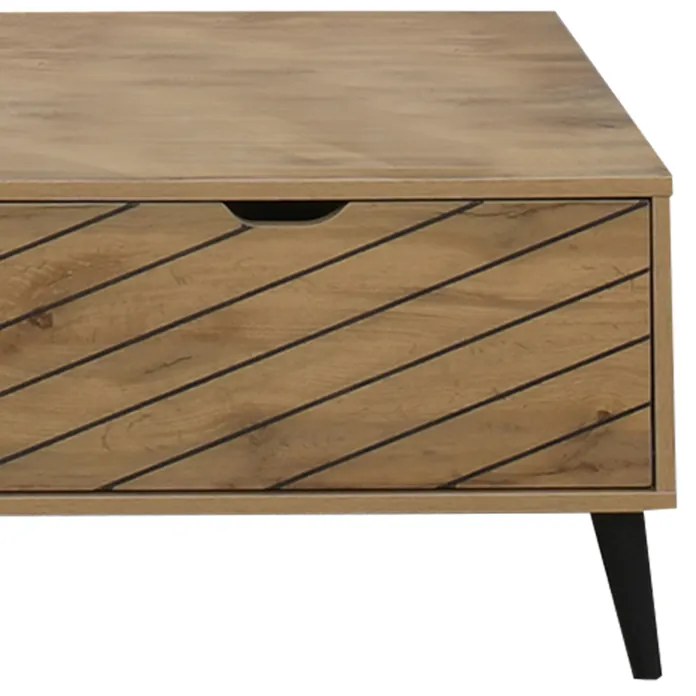 Τραπέζι σαλονιού Thelma pakoworld sonoma μελαμίνης 120x60x41.6εκ - 049-000098