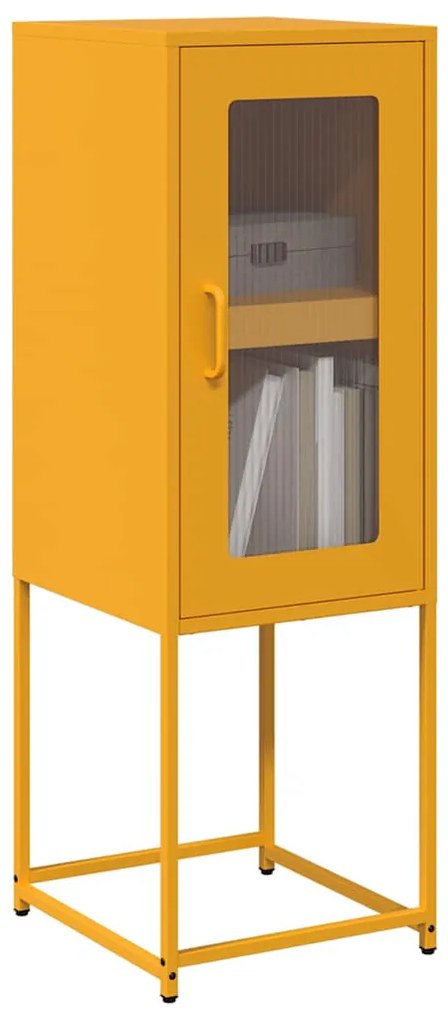 vidaXL Sideboard Μουστάρδα κίτρινη 36x39x107 cm χάλυβα ψυχρής έλασης