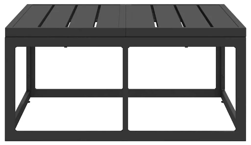 vidaXL Εξωτερικά Έπιπλα Μαύρο 70 x 70 x 32 εκ Μέταλλο