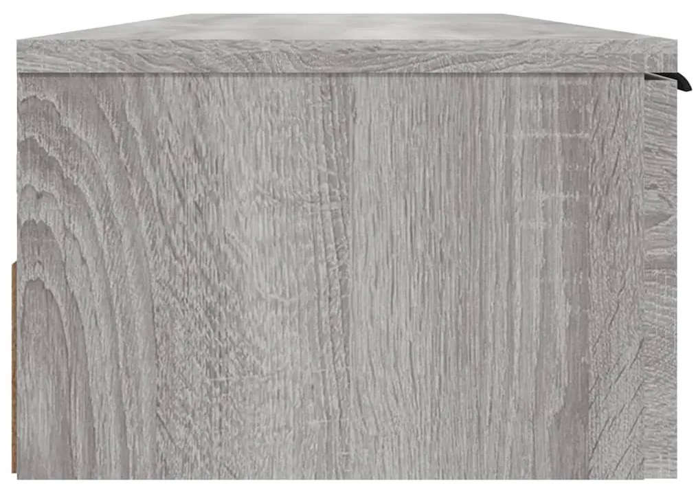 vidaXL Ντουλάπι Τοίχου Γκρι Sonoma102x30x20εκ. Επεξεργασμένο Ξύλο