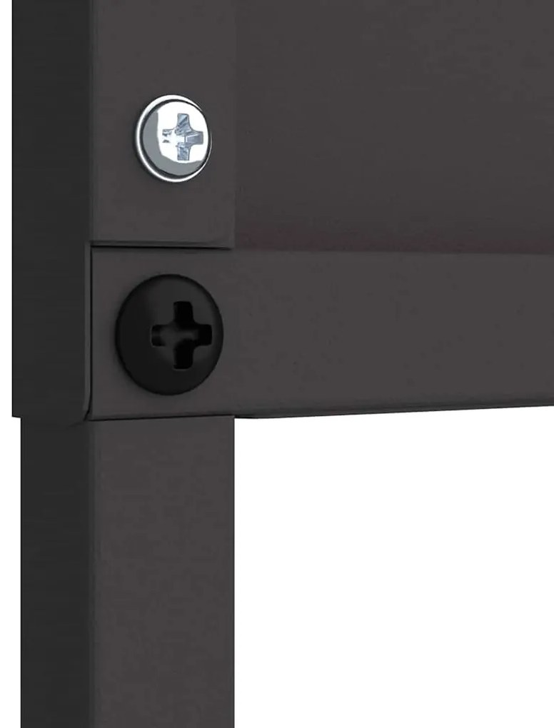 vidaXL Οθόνη Ιδιωτικότητας Κήπου Μαιανδρικό σχέδιο Μαύρο 32 χ 140 εκ