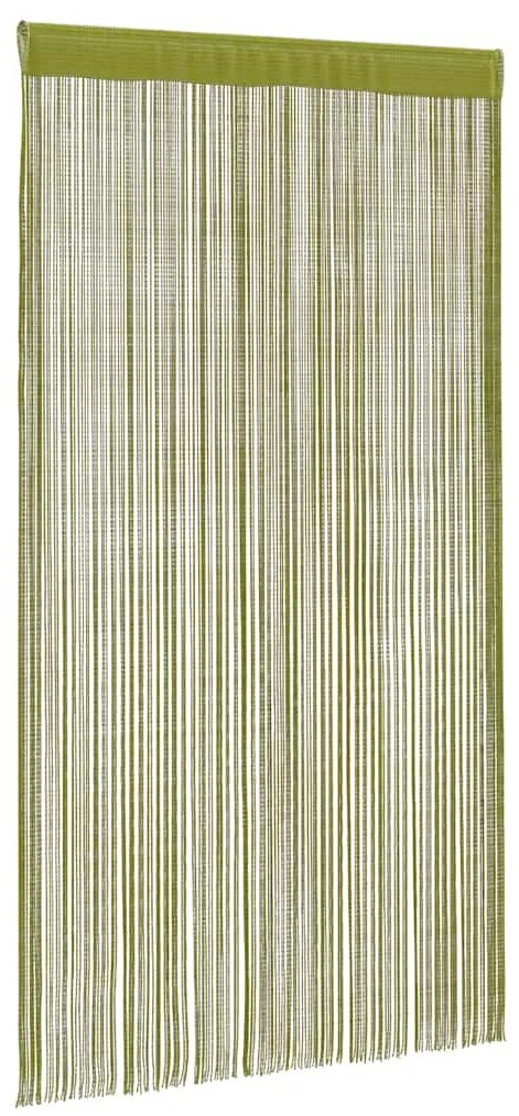 vidaXL Κουρτίνες με Κρόσσια 2 τεμ. Πράσινες 100 x 250 εκ.