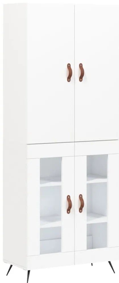 vidaXL Ντουλάπι Λευκό 69,5x34x180 εκ. από Επεξεργασμένο Ξύλο