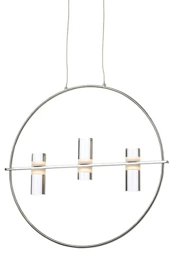 Κρεμαστό Φωτιστικό Οροφής LED 12W 3000Κ 1080LM Φ53 IONIAN ACA-JNEP12LED53CH-Χρώμιο JNEP12LED53CH