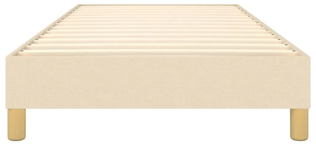Πλαίσιο Κρεβατιού Boxspring Κρεμ 90x190 εκ. Υφασμάτινο - Κρεμ