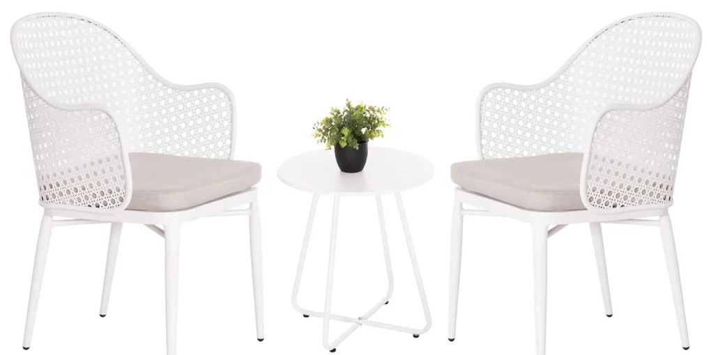 ΣΕΤ LOUNGE 3TMX ΕΞ.ΧΩΡΟΥ OREGO HM21107.02 ΑΛΟΥΜΙΝΙΟ &amp; ΜΕΤΑΛΛΟ ΣΕ ΛΕΥΚΟ