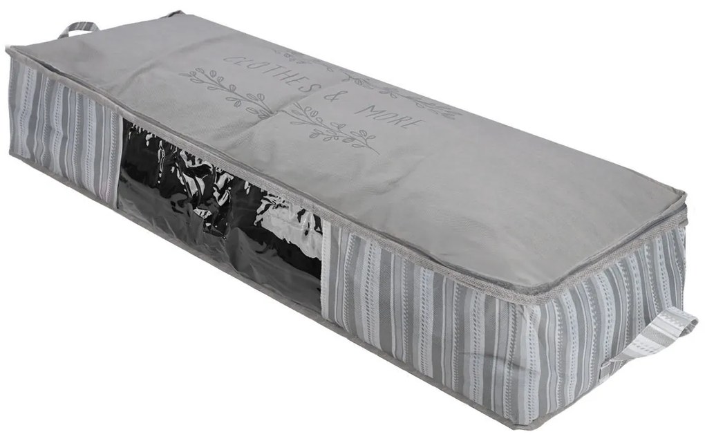 Estia 03-24000 Θηκη Αποθηκευσης non Woven Υφασματινη 100x50x20cm με Παραθυρο, Ivory