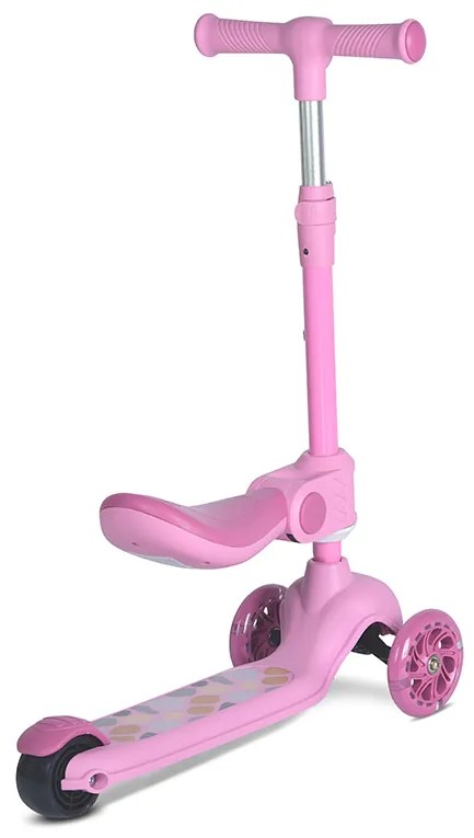 Πατίνι Scooter Jetster Plus Τρίτροχο Με Κάθισμα  Pink  10390240003  Lorelli