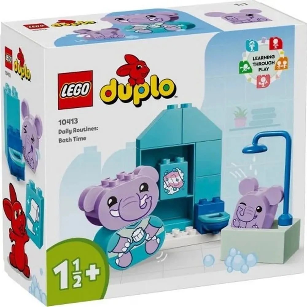 Duplo®: Οι Πρώτες Μου Καθημερινές Συνήθειες - Ώρα για Μπάνιο (10413) 1,5 Ετών+ 15 Κομμάτια Multi Lego