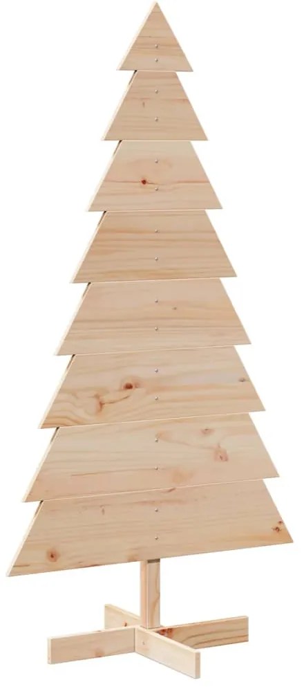 vidaXL Χριστουγεννιάτικο Δέντρο Ξύλινο Διακόσμηση 150 εκ. Μασίφ Πεύκο