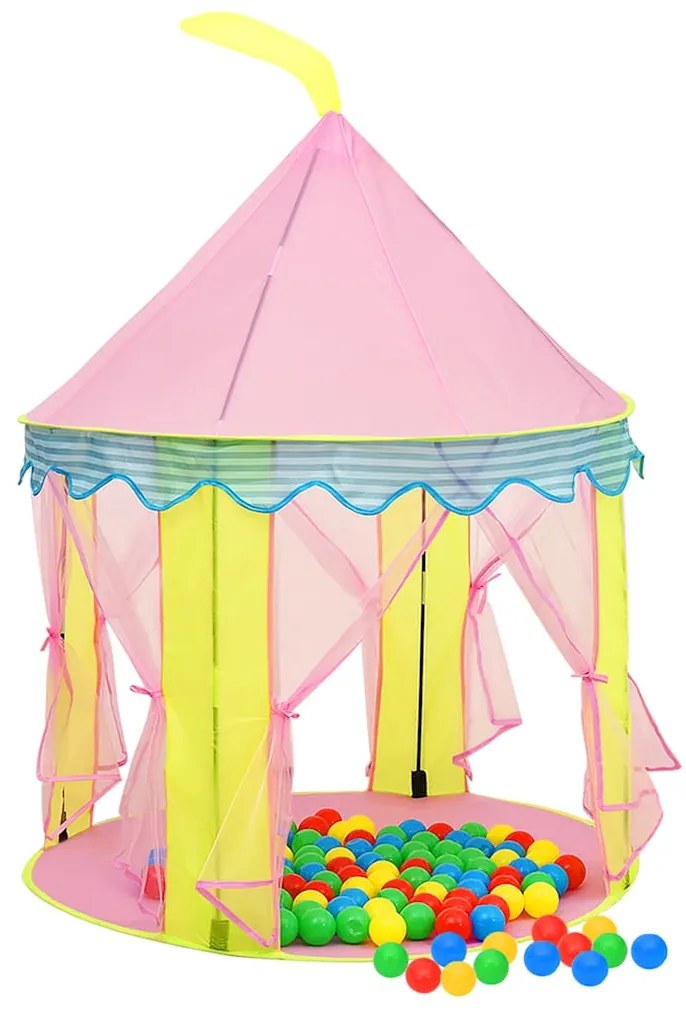 vidaXL Παιδική Σκηνή Ροζ 102 x 100 x 127 εκ.