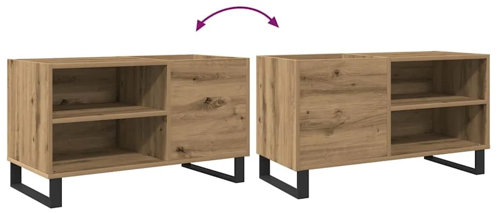 vidaXL Δισκοθήκη Δρυς τεχνίτης 84,5x38x48 εκ. από Επεξεργασμένο Ξύλο