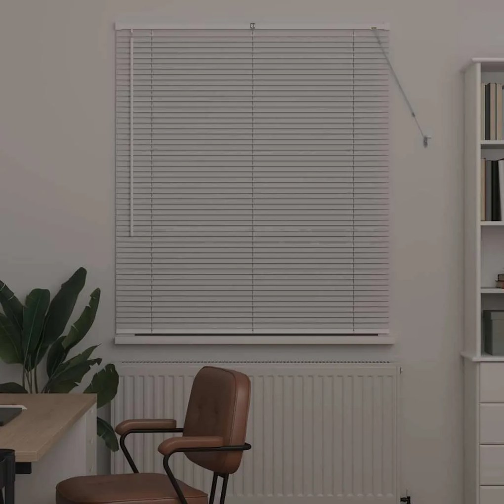 vidaXL Ρολό Παραθύρου με κουρτίνες Άλλο Λευκό 80 x 130 εκ Αλουμίνιο