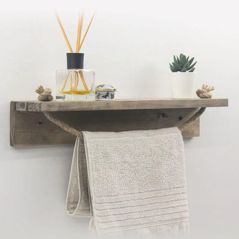 Ραφιέρα τοίχου Sidra καρυδί 50x9x10εκ 50x9x10 εκ.