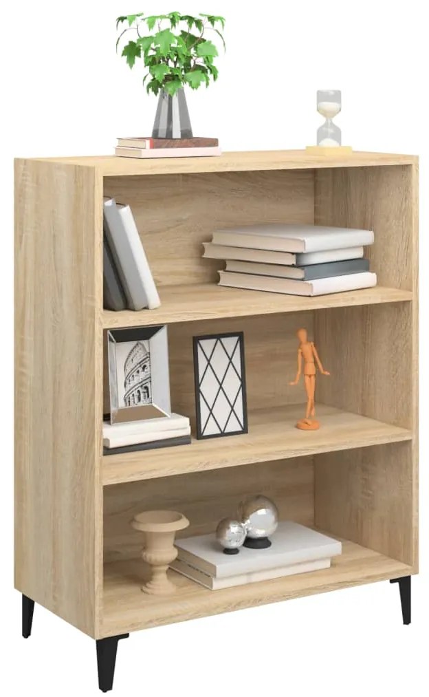 vidaXL Ντουλάπι Sonoma Δρυς 69,5x32,5x90 εκ. από Επεξεργασμένο Ξύλο