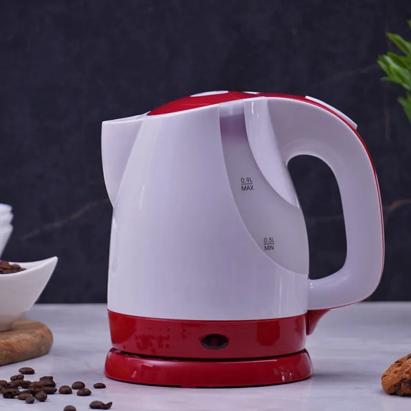 Ηλεκτρικός Βραστήρας Oliver Voltz OV51230F, 1300W, 900 ml, Κλίμακα μέτρησης, Λευκό / κόκκινο