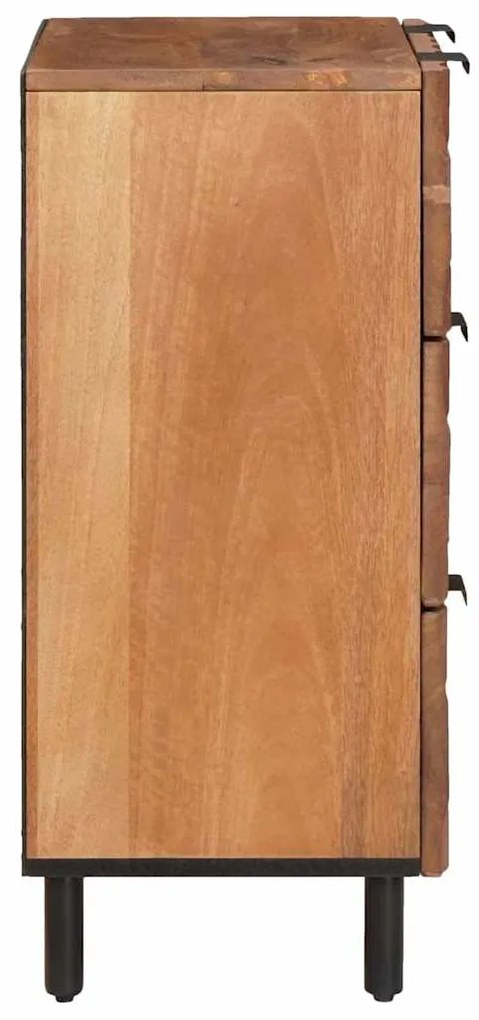 vidaXL Πλαϊνό γραφείο 2 pcs Καφέ Φινίρισμα Ακακίας 60 x 33 x 75 cm