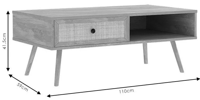 Τραπέζι σαλονιού Oslo sonoma 110x59x41,5εκ