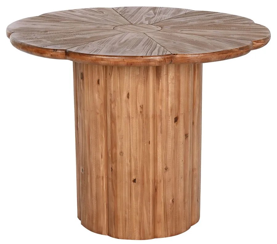 Τραπεζαρία Home ESPRIT Φυσικό Ξύλο 100 x 100 x 77 cm