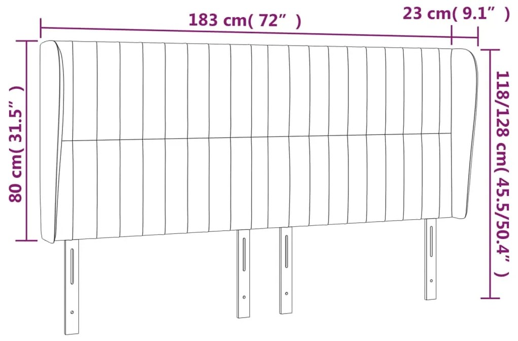 ΚΕΦΑΛΑΡΙ ΜΕ ΠΤΕΡΥΓΙΑ ΚΡΕΜ 183X23X118/128 ΕΚ. ΥΦΑΣΜΑΤΙΝΟ 3118213