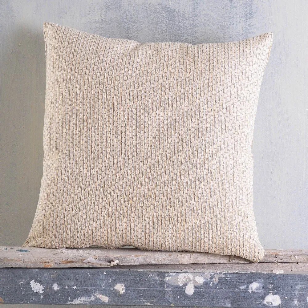 Μαξιλαροθήκη Διακοσμητική Honey Ecru Yellow Ρυθμός 40Χ40 Chenille,Cotton,Polyester