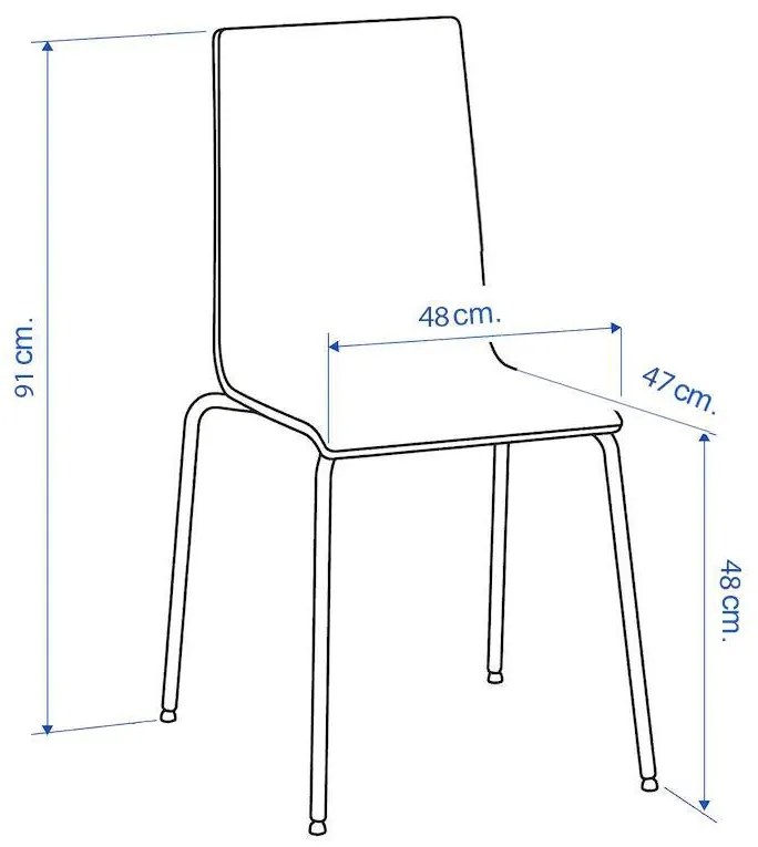 Καρέκλα Τραπεζαρίας Marietta Fylliana Μπέζ 48x47x91 εκ. 2αδα