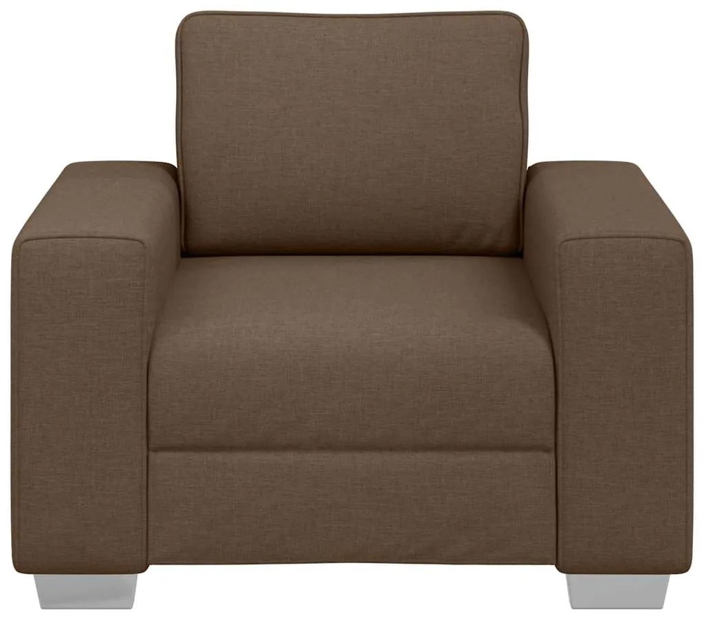 vidaXL Καναπές με μαξιλάρι Καφέ 100 x 77 x 82 εκ ύφασμα