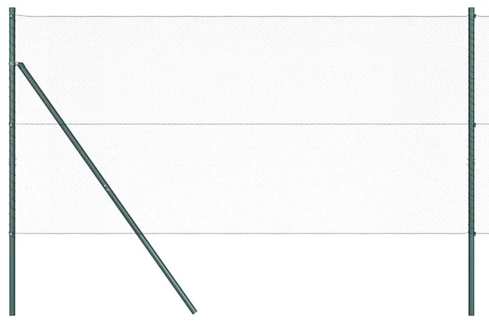 vidaXL Έξιγωνο Φράκτη Γκρίζος 1.4x50 μ Χάλυβας