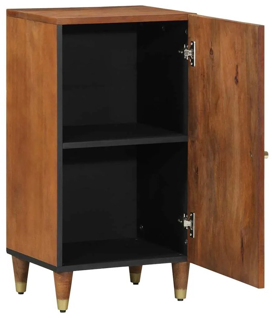 vidaXL Πλαϊνό γραφείο με ράφι Καφέ 40 x 33 x 75 εκ. Στερεό ξύλο μάνγκο