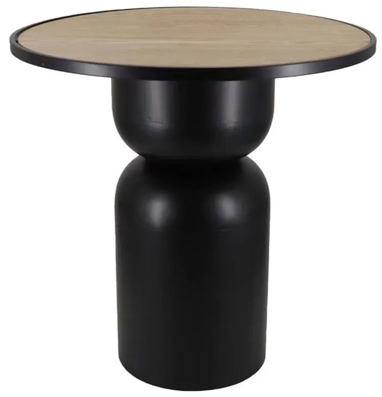 UP   DOWN 65 COFFEE TABLE ΜΑΥΡΟ ΦΥΣΙΚΟ 65x65xH65cm - 04-1150