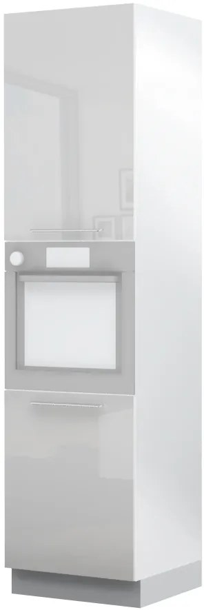 Επιδαπέδιο ντουλάπι φούρνου ψηλό Raval K23-60-2KR-Λευκό γυαλιστερό - 60.00Χ60.00Χ235.00cm