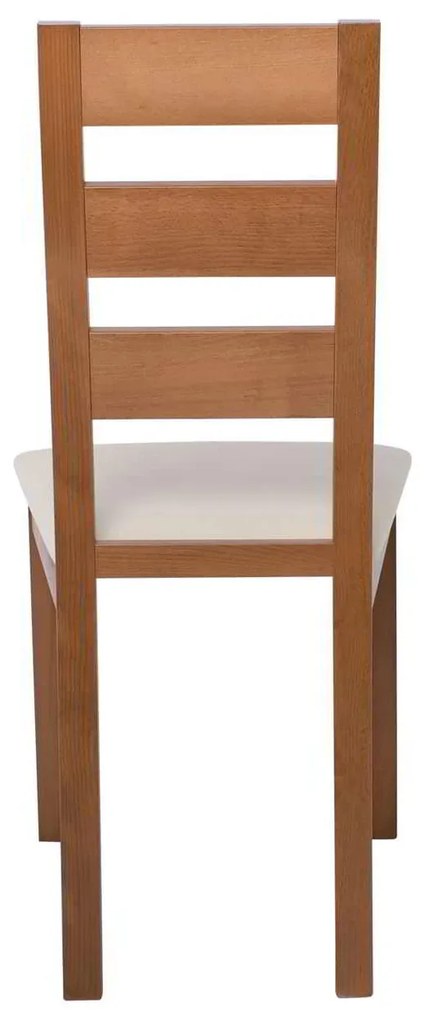 MILLER Καρέκλα Οξιά Aroma Beech, PVC Εκρού