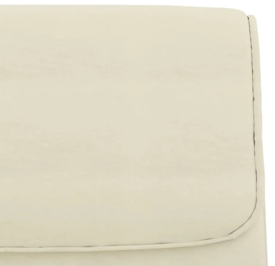 vidaXL Πάγκος Κρεμ 100 x 64 x 80 εκ. από Συνθετικό Δέρμα