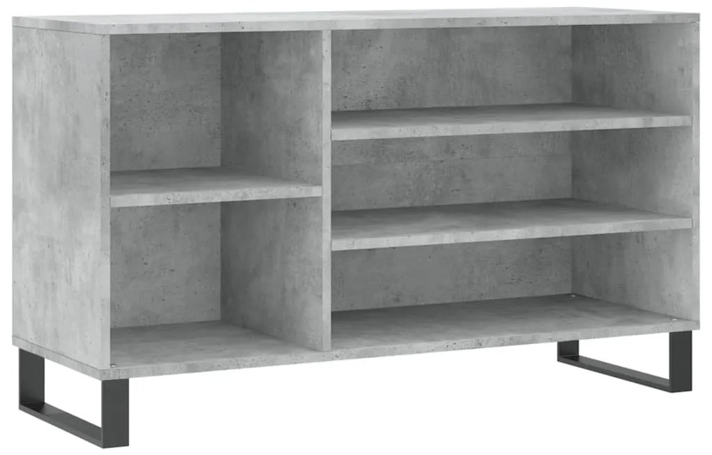 vidaXL Παπουτσοθήκη Γκρι Σκυροδέματος 102x36x60 εκ. Επεξεργασμένο Ξύλο