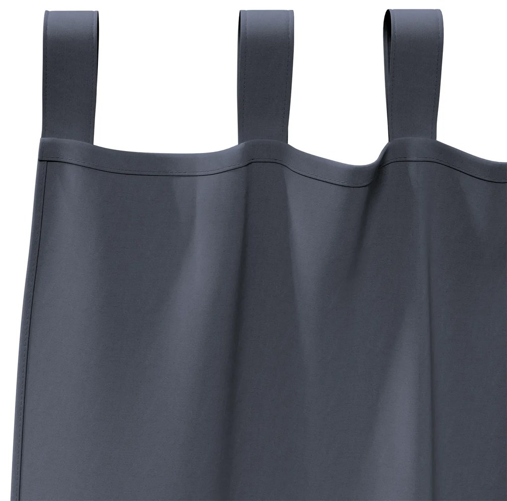 vidaXL Κουρτίνες με κουρτίνες 2 pcs Ανθρακί 245 x 140 εκ. Πολυεστέρας
