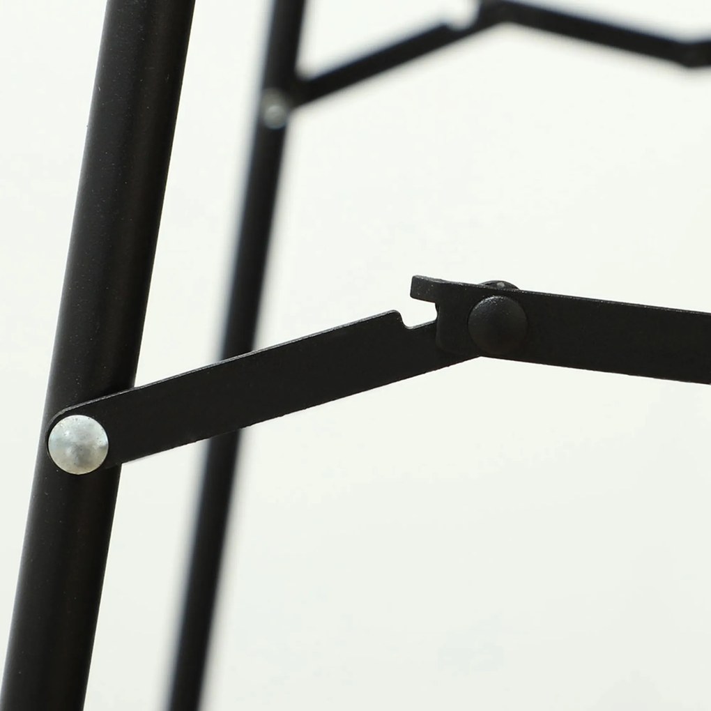 HOMCOM Καθρέφτης πλήρους μήκους, χωρίς πλαίσιο, αυτόνομος/τοίχου, μεταλλική βάση, 50x150 cm, Μαύρο