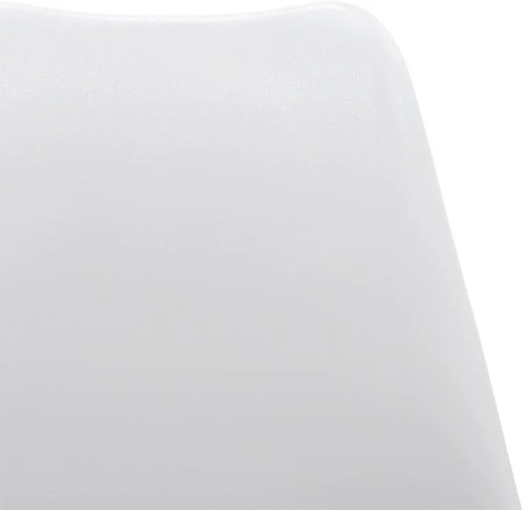 Καρέκλα Gaston PP-PU λευκό-φυσικό πόδι 43x51x75 εκ.