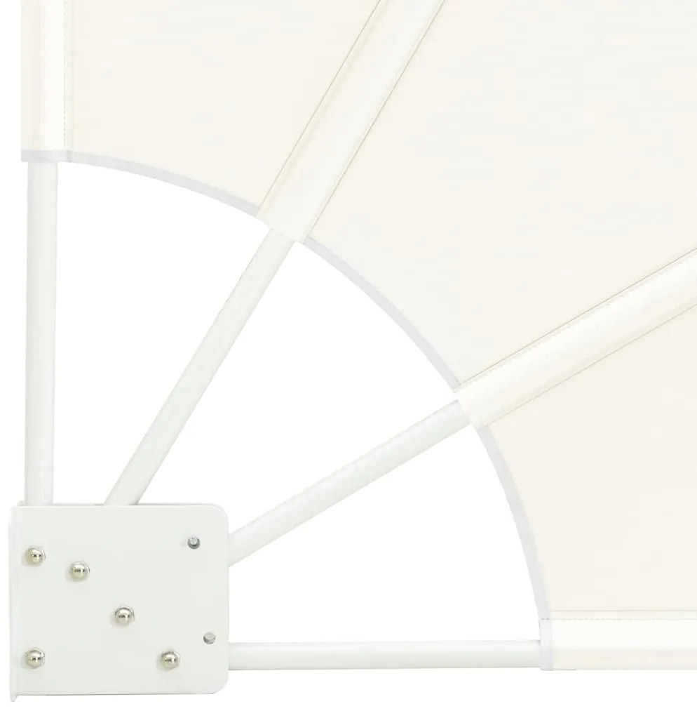 vidaXL Αδιάφανο σκίαστρο μπαλκονιού Κρεμ 160 x 160 cm ύφασμα
