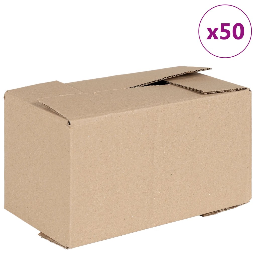 vidaXL κουτί πτυσσόμενο  50 τμχ 24x13x13 cm Χαρτόνι