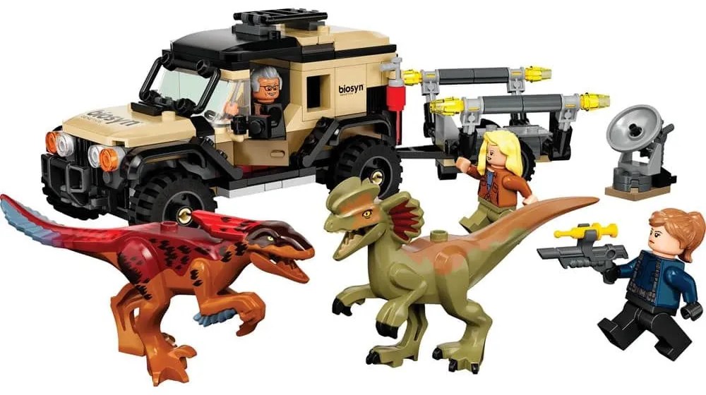 Μεταφορέας Pyroraptor Και Dilophosaurus 76951 Jurassic World Συναρμολογούμενο 254τμχ 7 ετών+ Multicolor Lego