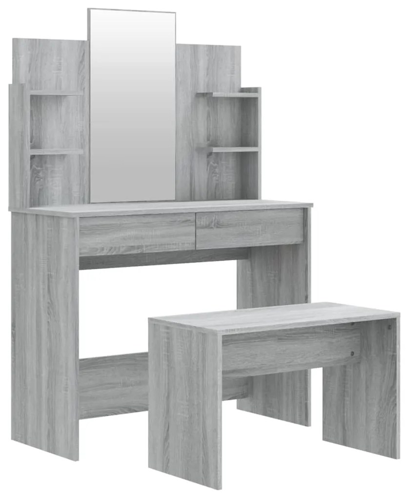 vidaXL Μπουντουάρ Σετ Sonoma Δρυς 96x40x142 εκ.