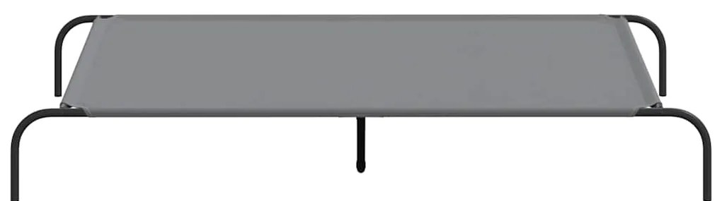 vidaXL Ανυψωμένο κρεβάτι σκύλου γκρι 150x90x20 cm ύφασμα Οξφόρδης