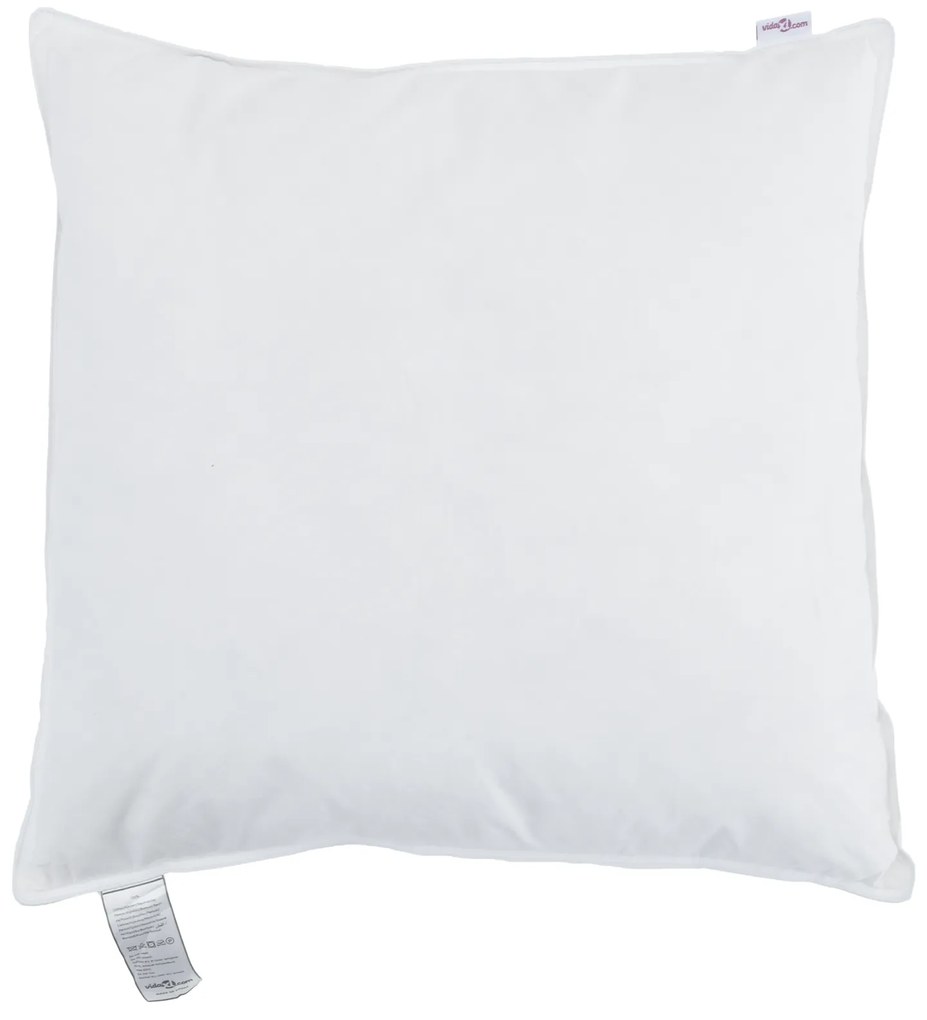 vidaXL Μαξιλάρια 2 pcs Λευκό 60 x 60 εκ. 130gsm 100% βαμβάκι