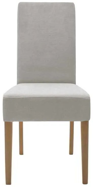Καρέκλα Ditta pakoworld ύφασμα γκρι-πόδι sonoma 44x56x96εκ