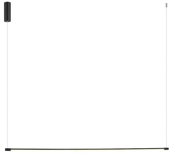 Κρεμαστό Φωτιστικό Οροφής 150cm LED 19W IP20 3000K Zambelis-20119-Μαύρο 20119